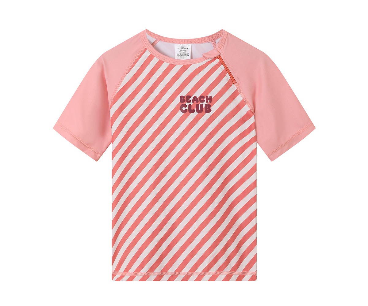 Camiseta Protección Solar Monnëka Stripes Bloom & Blush