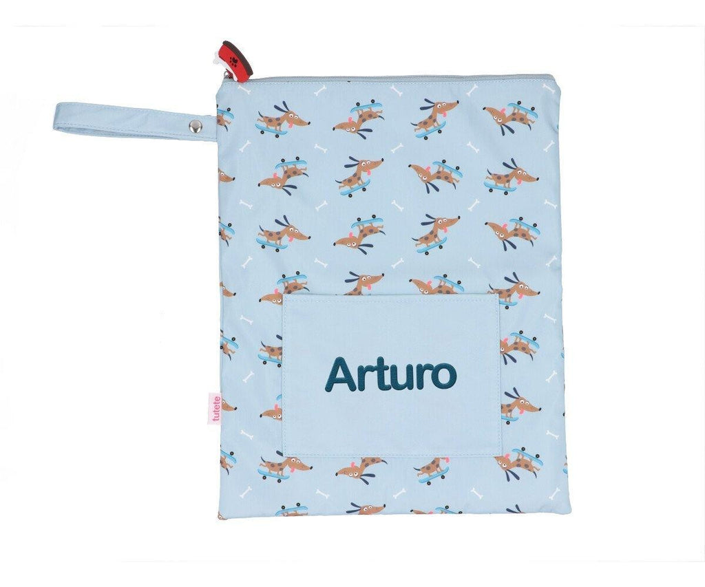 Bolsa Impermeable Grande Tutete Skater Dog Personalizable