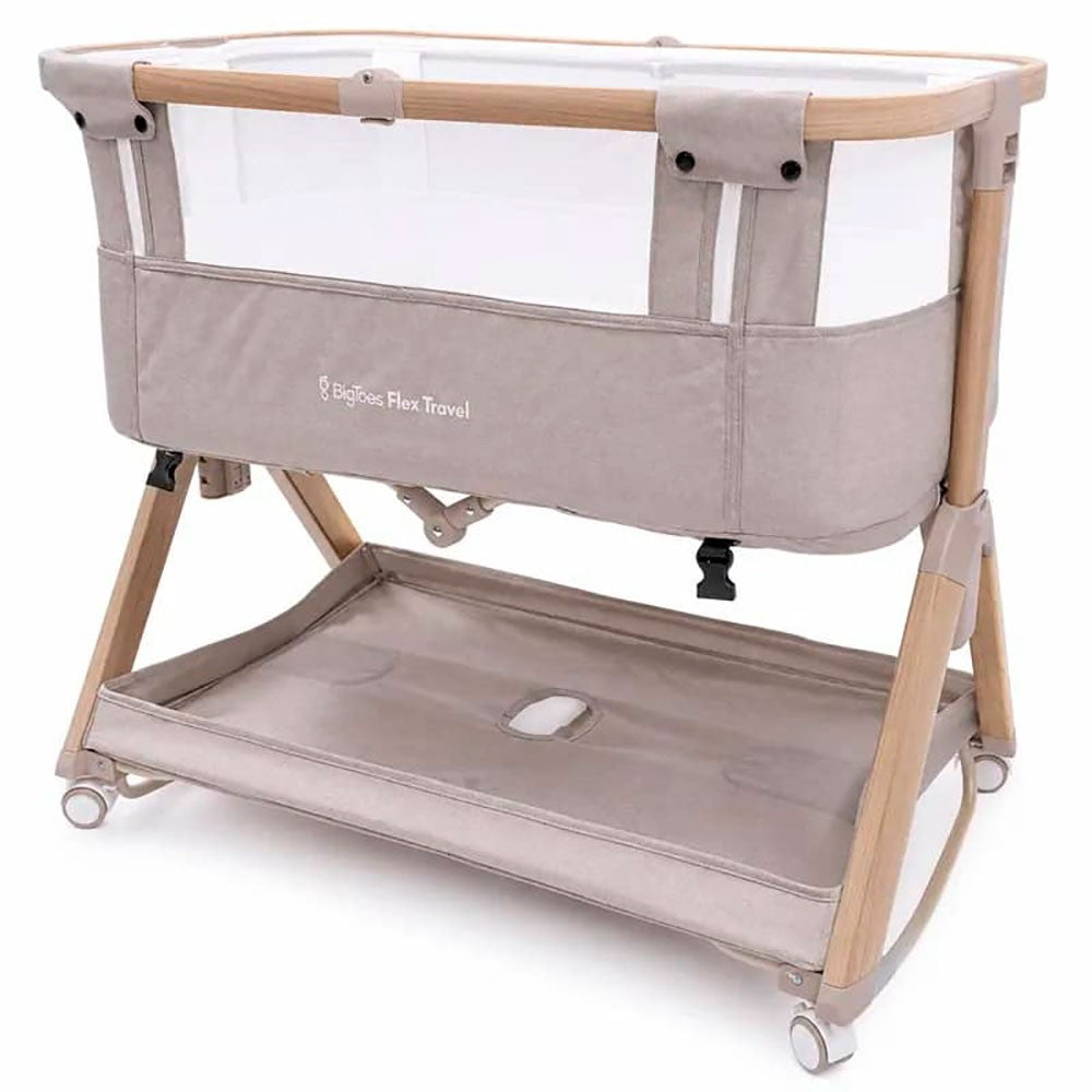 Minicuna Ultra Plegable Flex Travel BigToes con Colchón Plagiocefalia