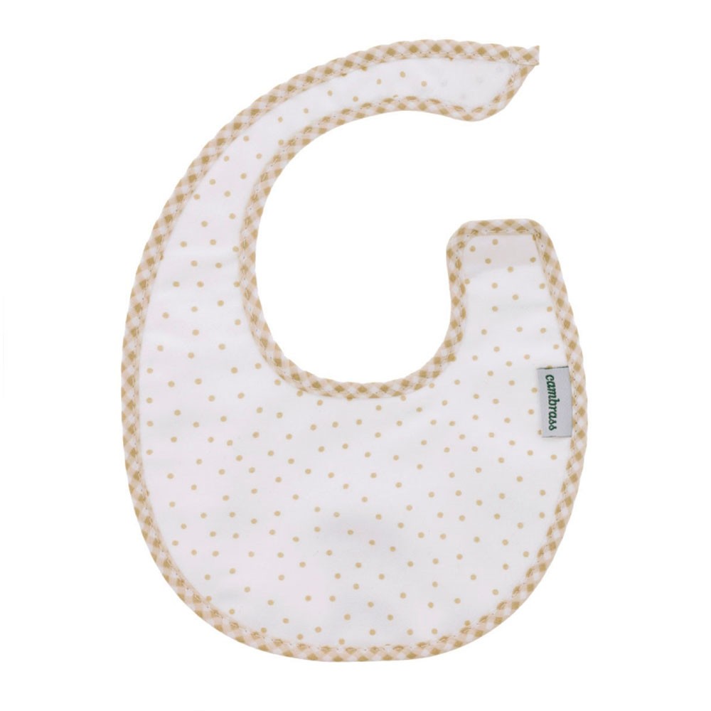 Babero Redondo Cambras con Velcro Vichy10