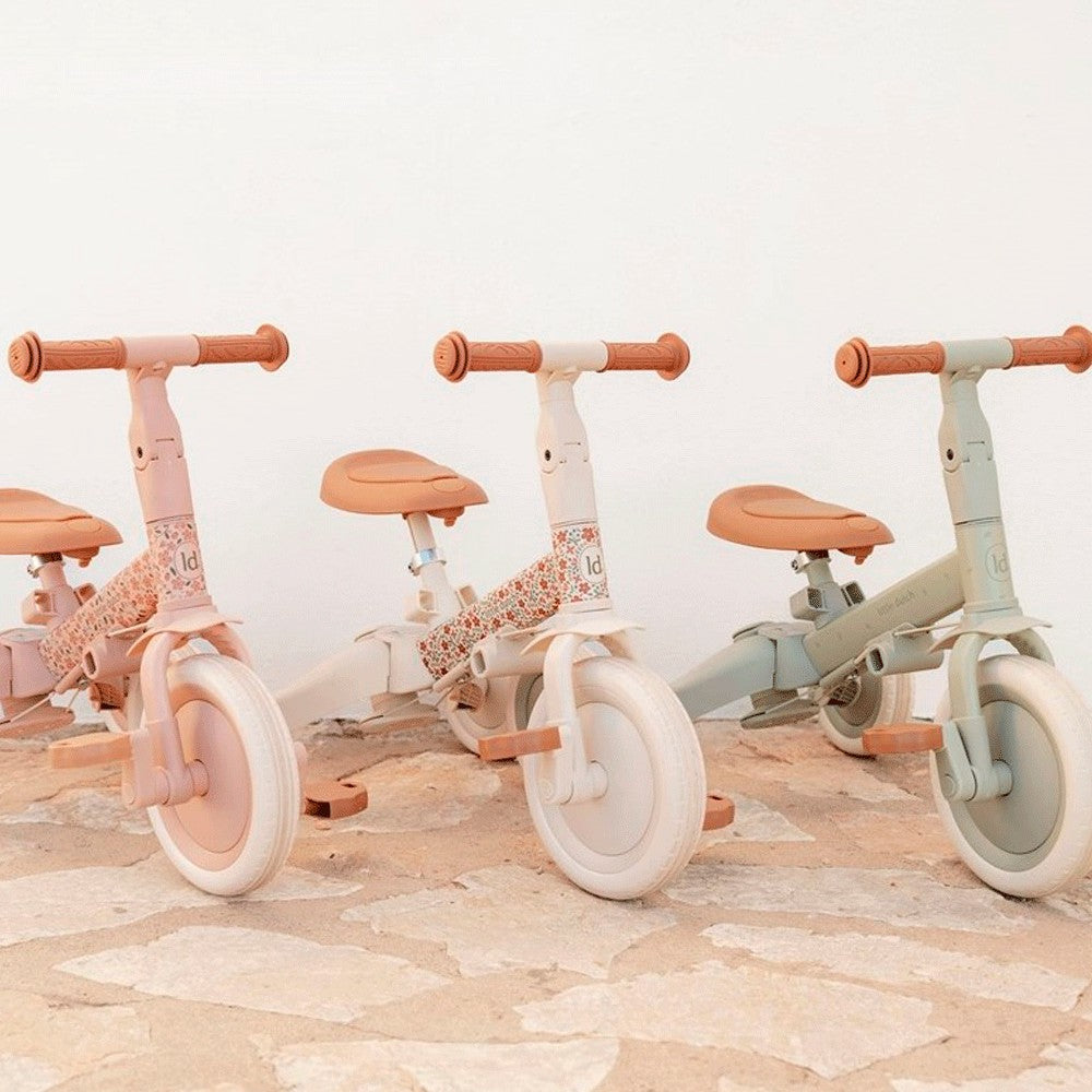 Triciclo con barra Little Dutch 4 en 1 Flores