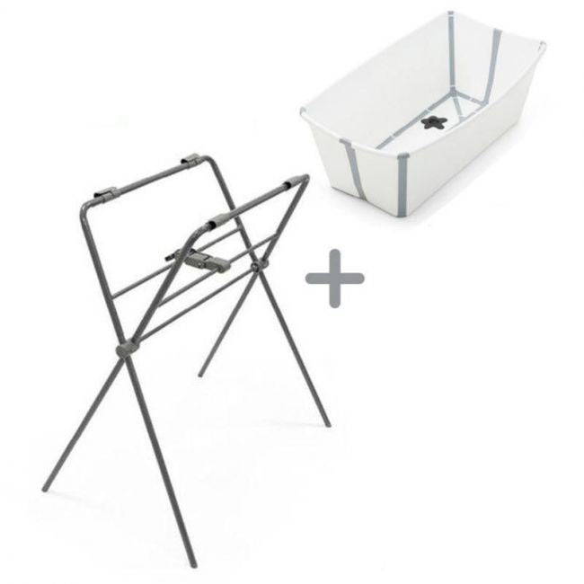 PACK Bañera Stokke Flexi Bath termosensible con patas y hamaca de regalo