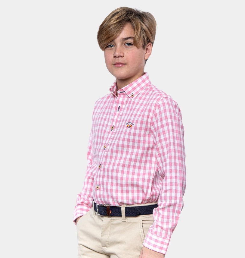 Camisa Spagnolo gabardina cuadros