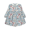 Vestido Mayoral terciopelo estampado