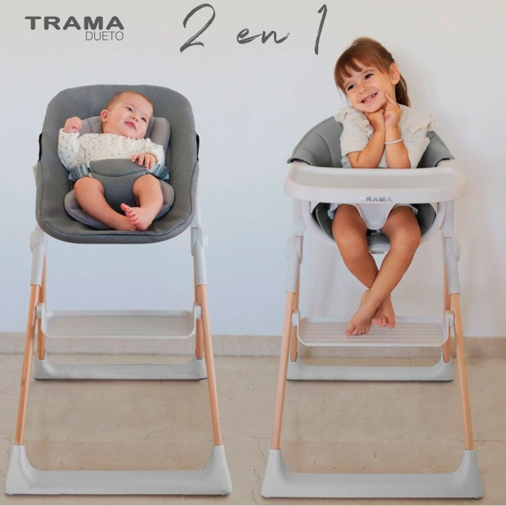Trona evolutiva Trama DUETO con hamaca