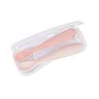 2 cucharas Beaba soft silicona primera edad + estuche