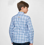 Camisa Spagnolo cuello boton oxford cuadros 4525