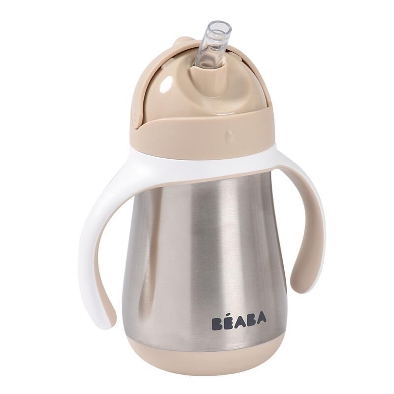Taza de aprendizaje con pajita y cantimplora inoxidable Beaba 250ML