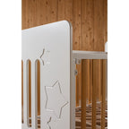 Cuna colecho Interbaby STAR NATURE incluye ruedas y patas natural