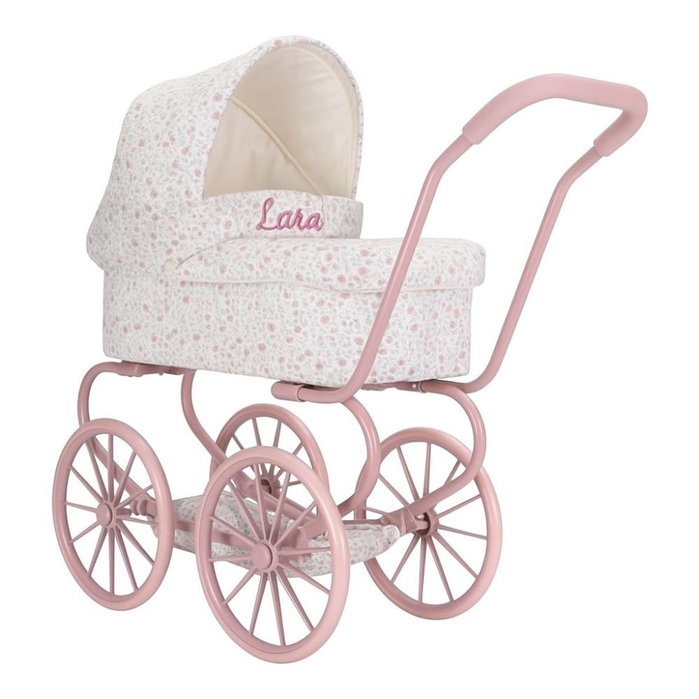 Cochecito de muñeca Little Dutch Flores rosa Personalizable
