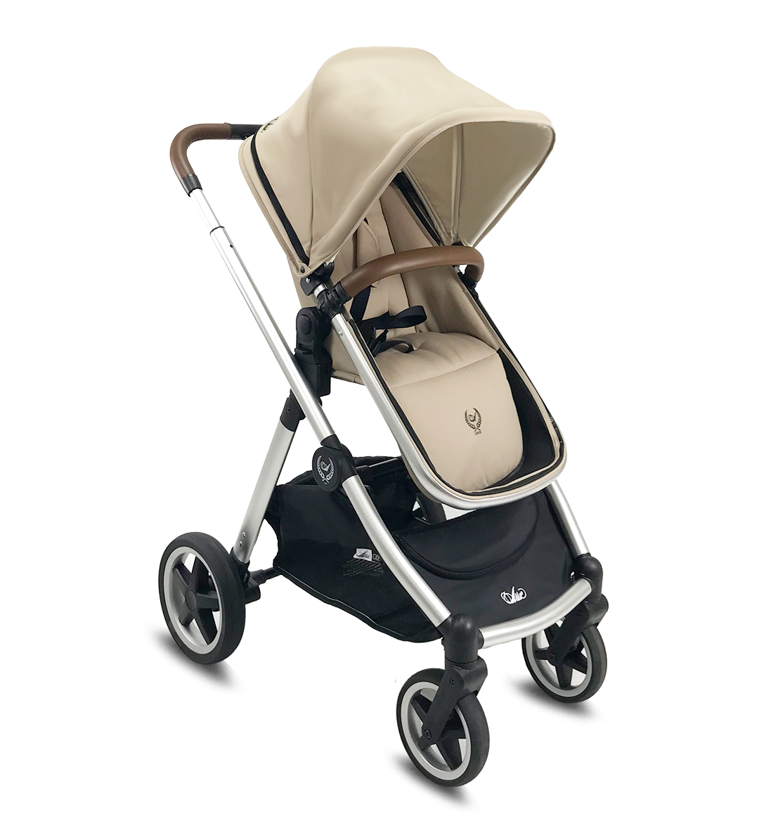 Cochecito duo Arrue OBE con plastico de lluvia
