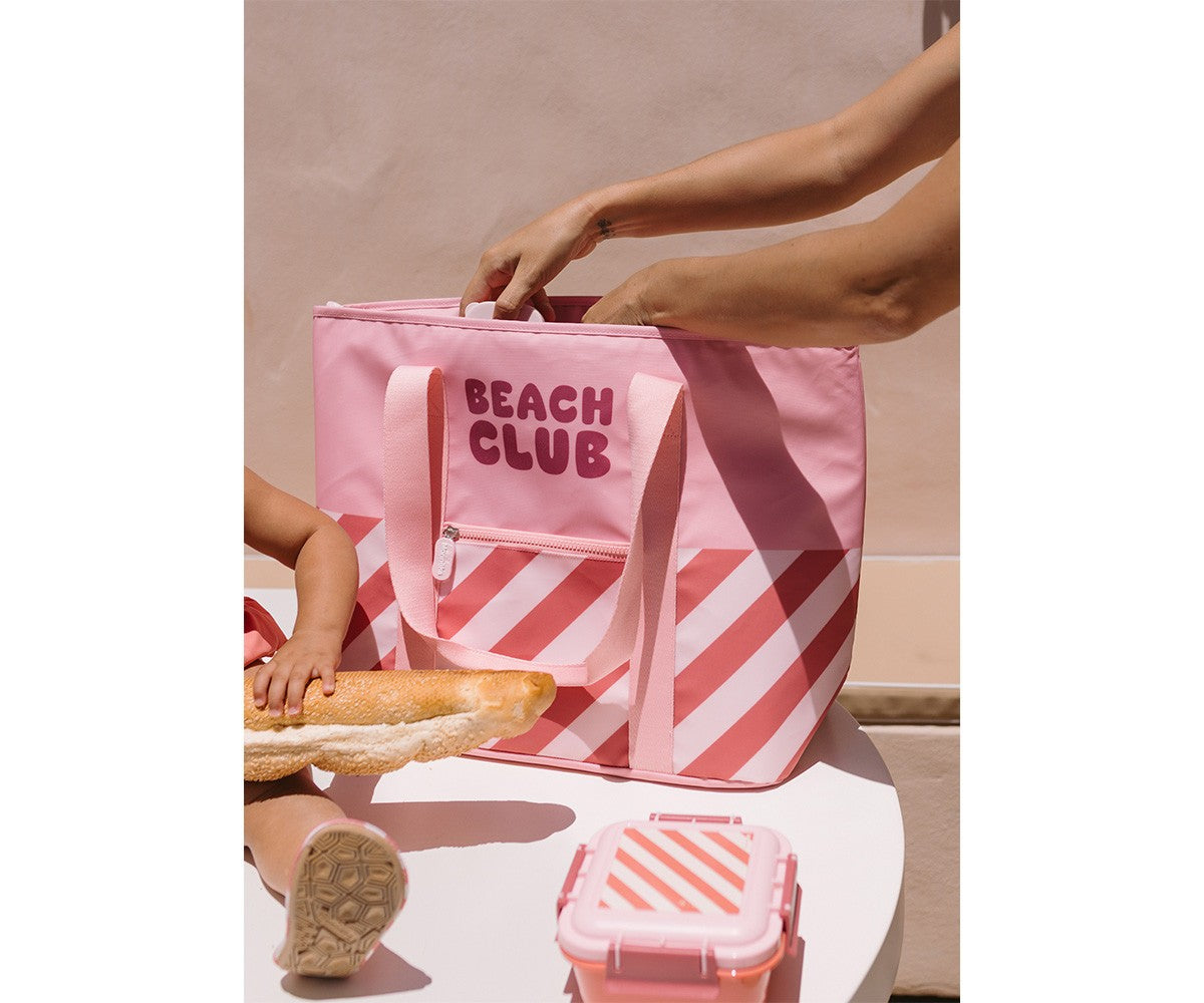 Bolso Nevera Monnëka Stripes Bloom & Blush