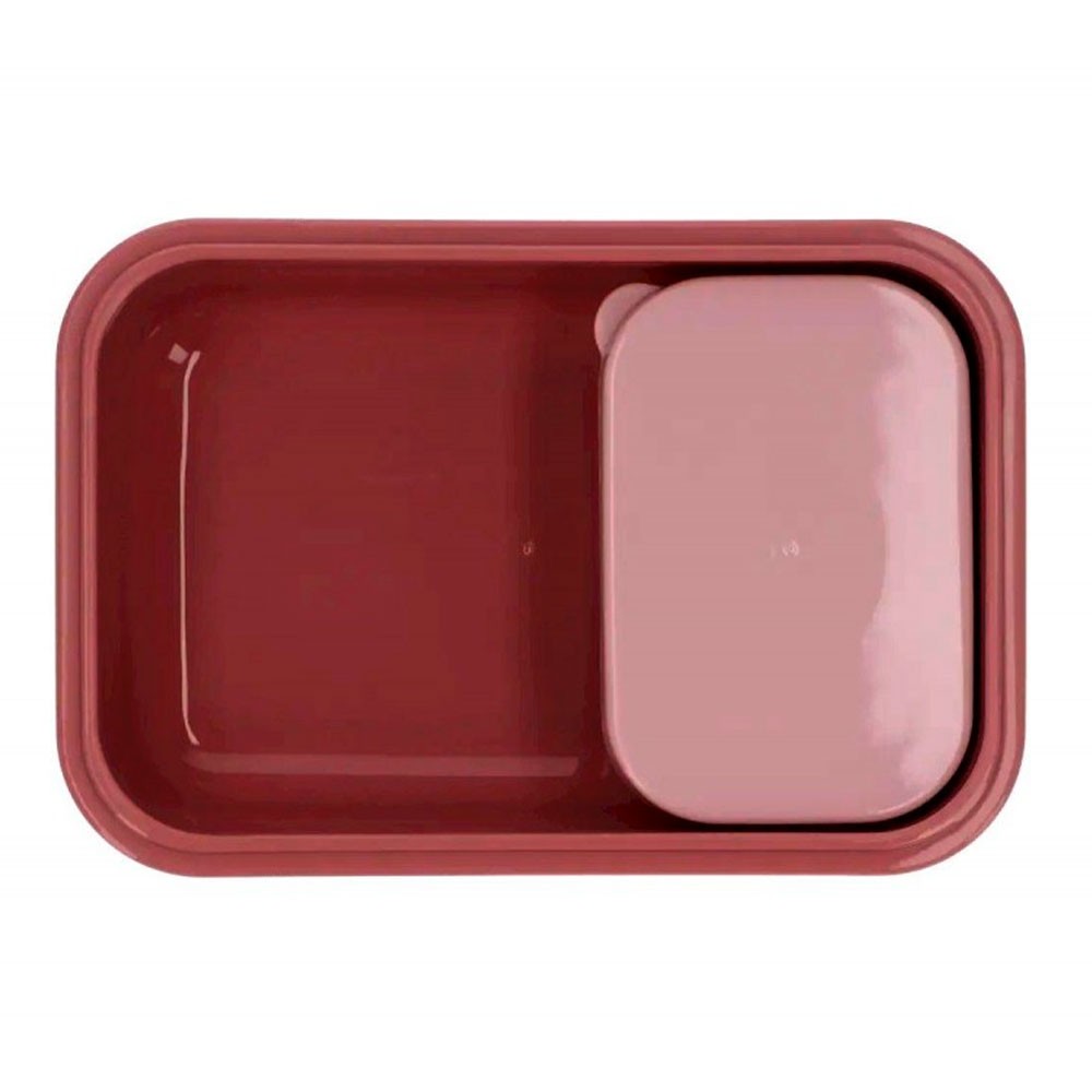 Caja Bento Tutete Stripes Leaves Pink