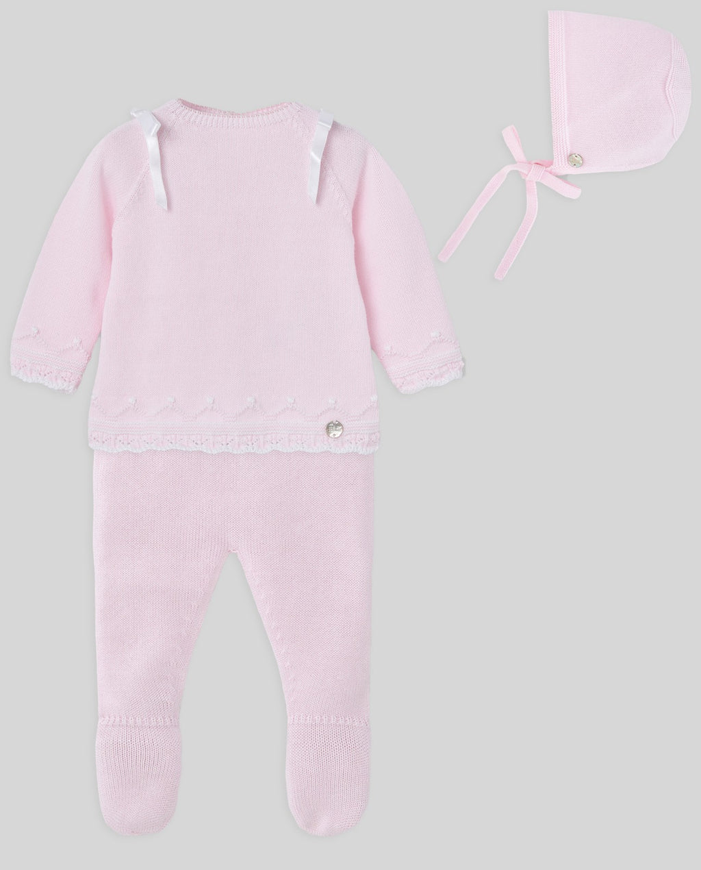 Conjunto Paz Rodríguez jubón con polaina y capota manga larga Regalo V26