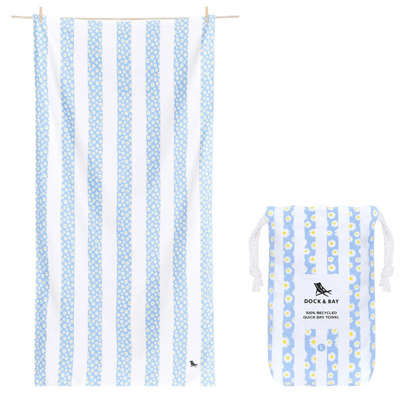 Toalla DOCK & BAY anti arena MARGARITAS XL