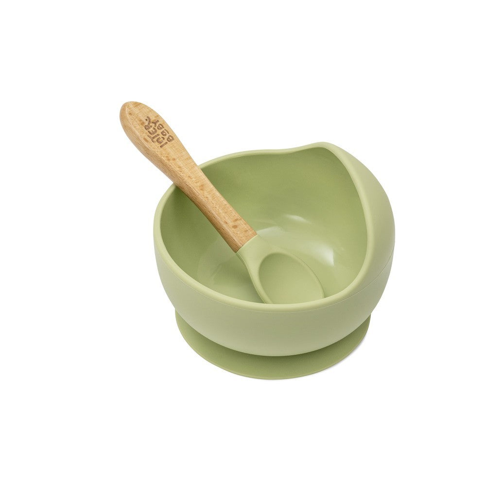 Cuenco Interbaby silicona con cuchara y ventosa