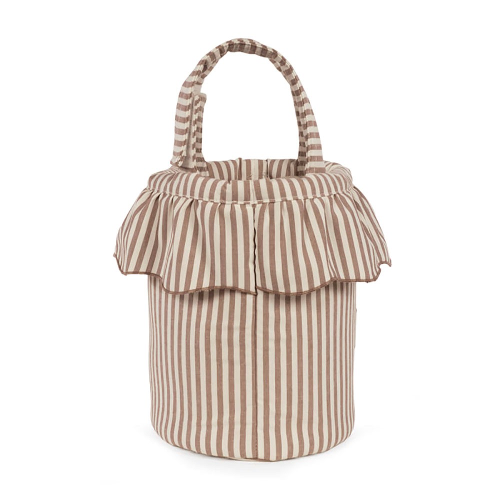 Bolso Bucket Walking Mum Praliné Rayas