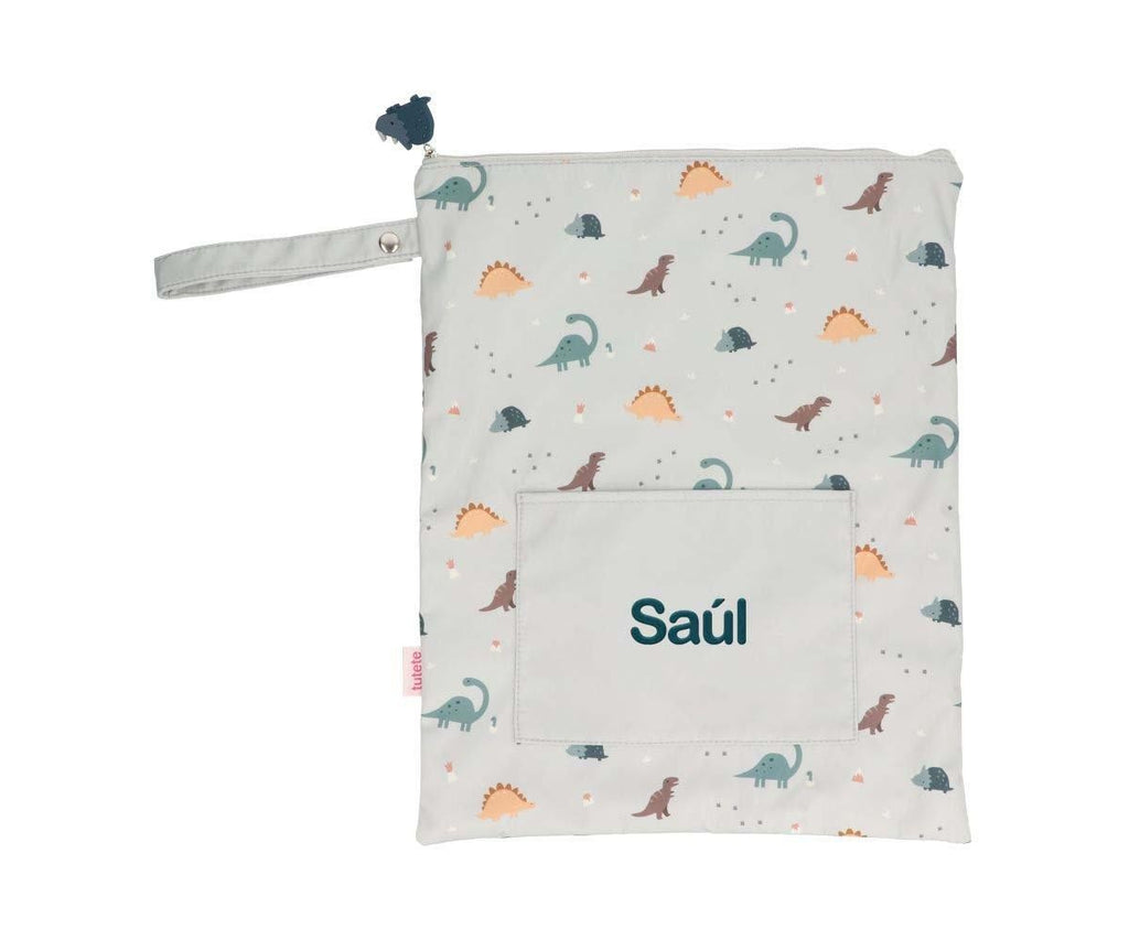 Bolsa Impermeable Grande Tutete Dinos World Personalizable