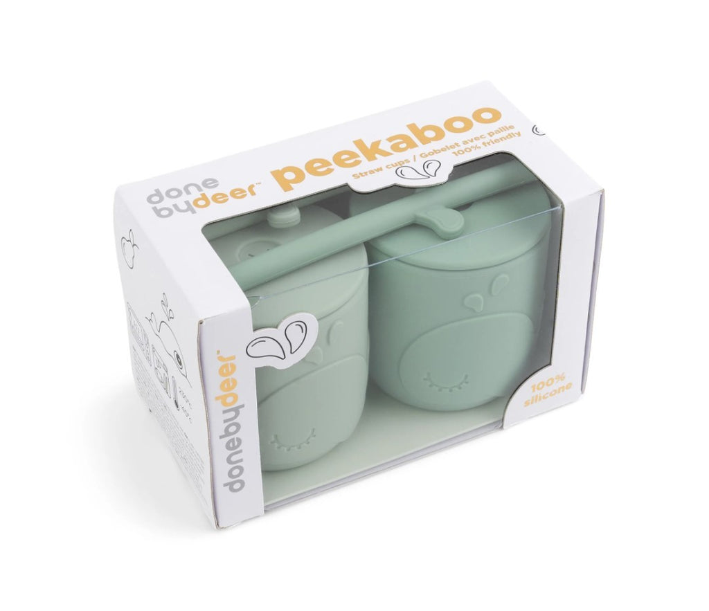 Pack de 2 vasos con pajita Done By Deer Peekaboo Wally