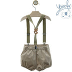 Pantalón bebe Yoedu Sarga con tirantes