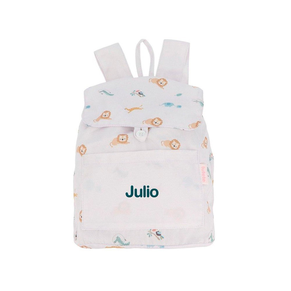 Mochila Pequeña Tela Tutete Savannah Personalizable