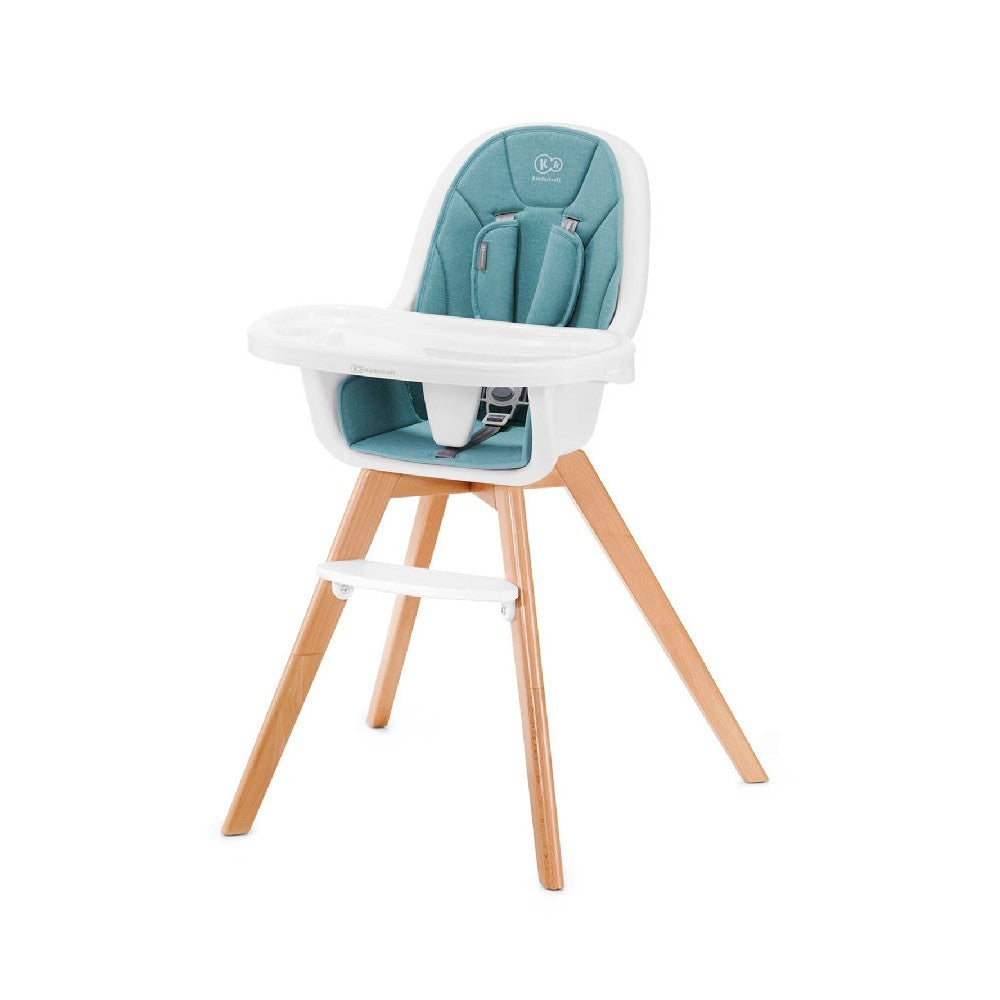 Pack Trona madera Kinderkraft TIXI 2 en 1 con Vajilla