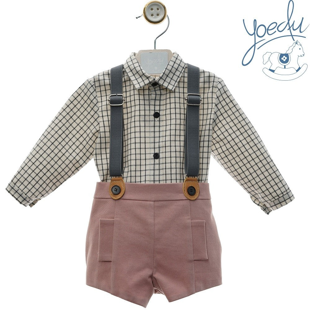 Conjunto bebé con tirantes Yoedu Estela