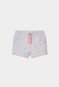 Short Boboli felpa con estampado