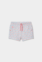 Short Boboli felpa con estampado