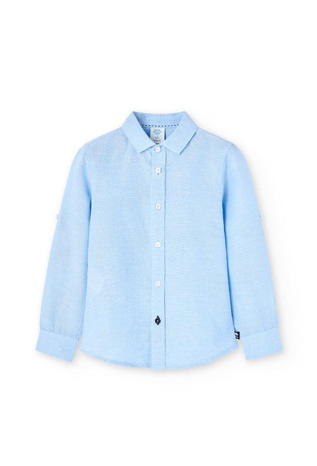 Camisa lino Boboli manga larga