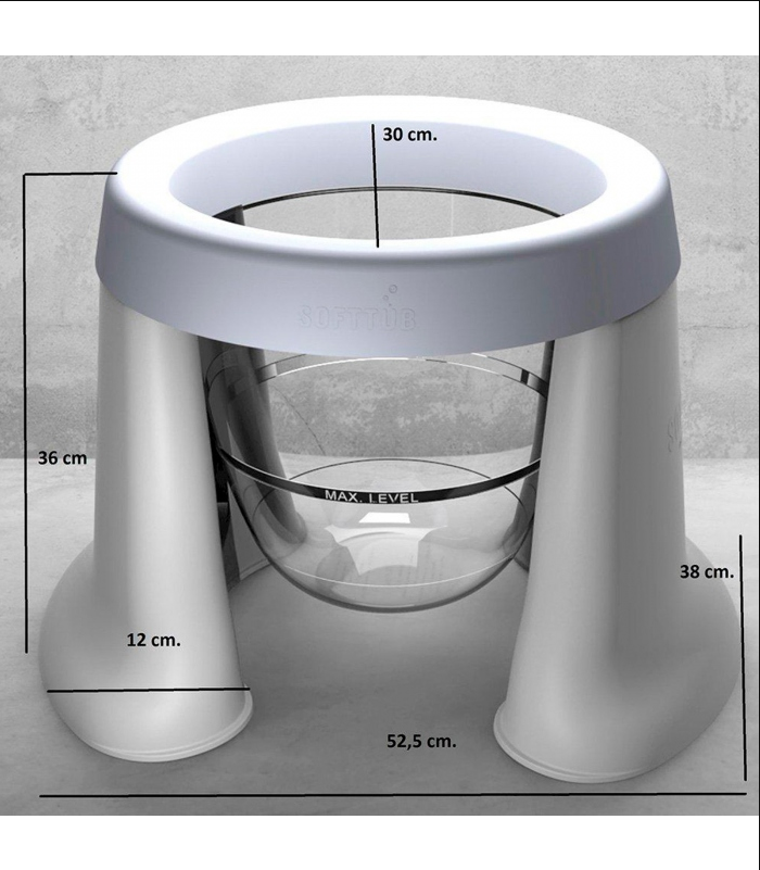 Bañera plegable SOFTTUB anticólico Blanco