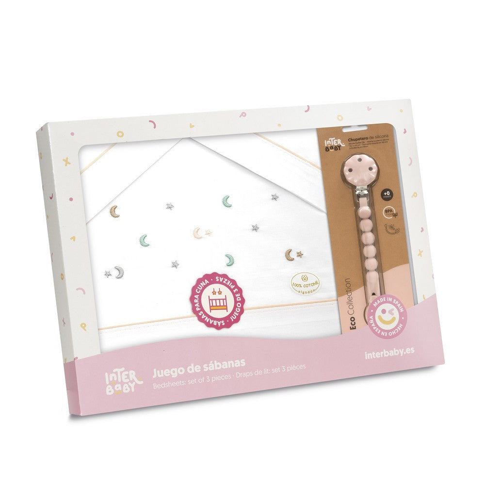 Triptico Cuna Estrella multicolor Luna+ Broche Interbaby