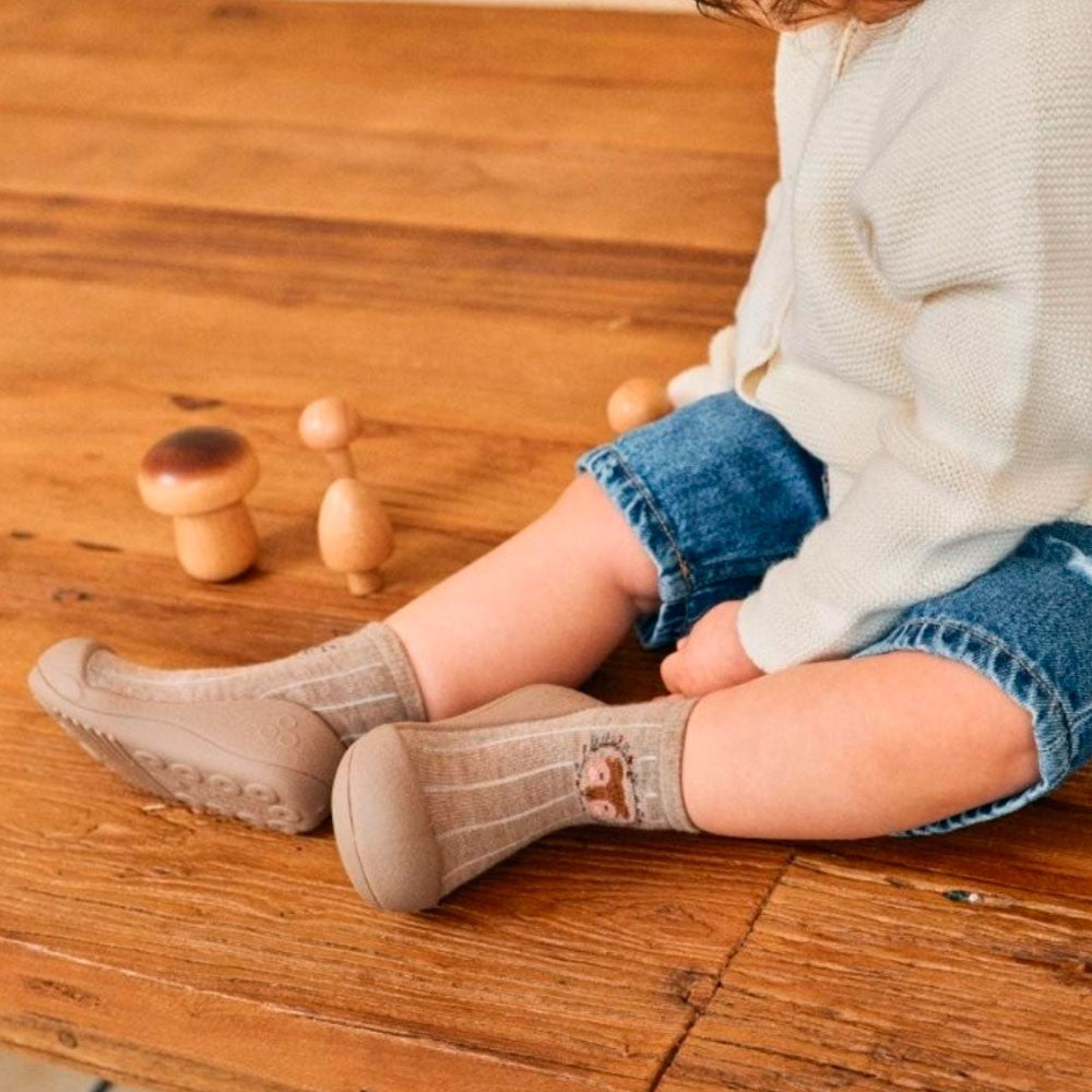 Zapato calcetín Attipas BEAR BEIGE