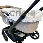 Guarnitura partida D'Peques con volante plumeti blanco
