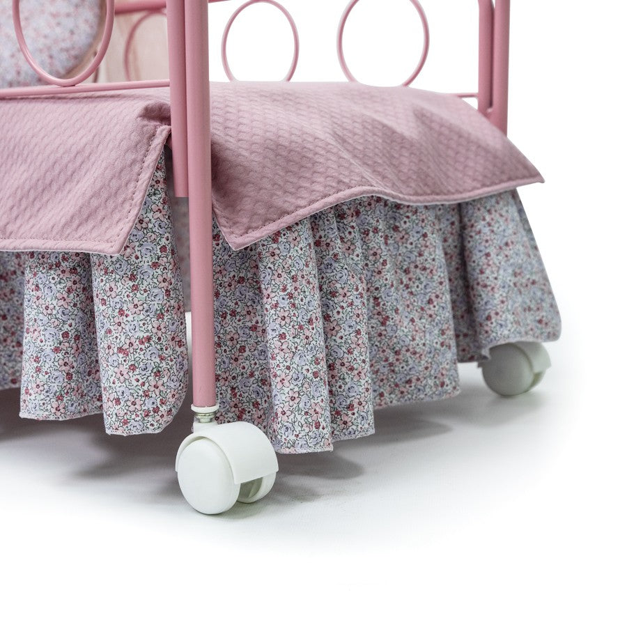 Cuna para reborn Bebelux Liberty Rosa