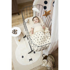 Manta Meyco Sweet Heart Soft Sand Black