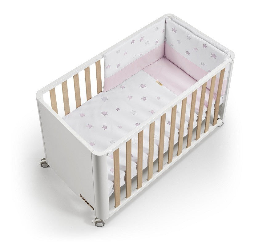 Cuna COLECHO COTINFANT DOCO Sleeping STYLE 4 en 1, 60*120 con textil y colchón