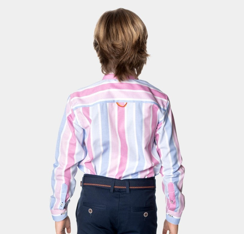 Camisa Spagnolo 4525 boton popelin