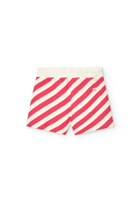 Short Boboli punto relieve listado