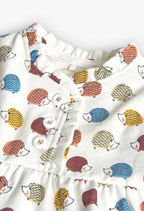 Vestido felpa Boboli flamé con Erizos