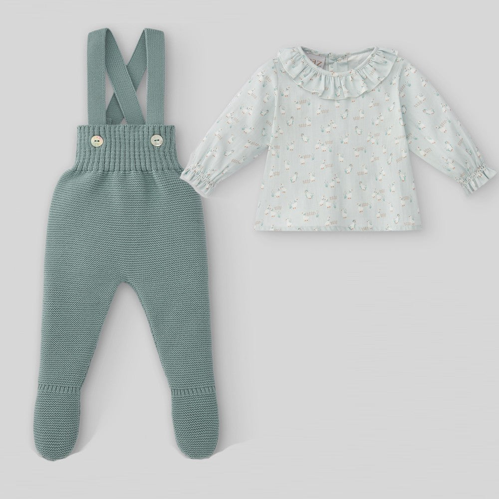 Blusa y polaina Paz Rodríguez Verdi