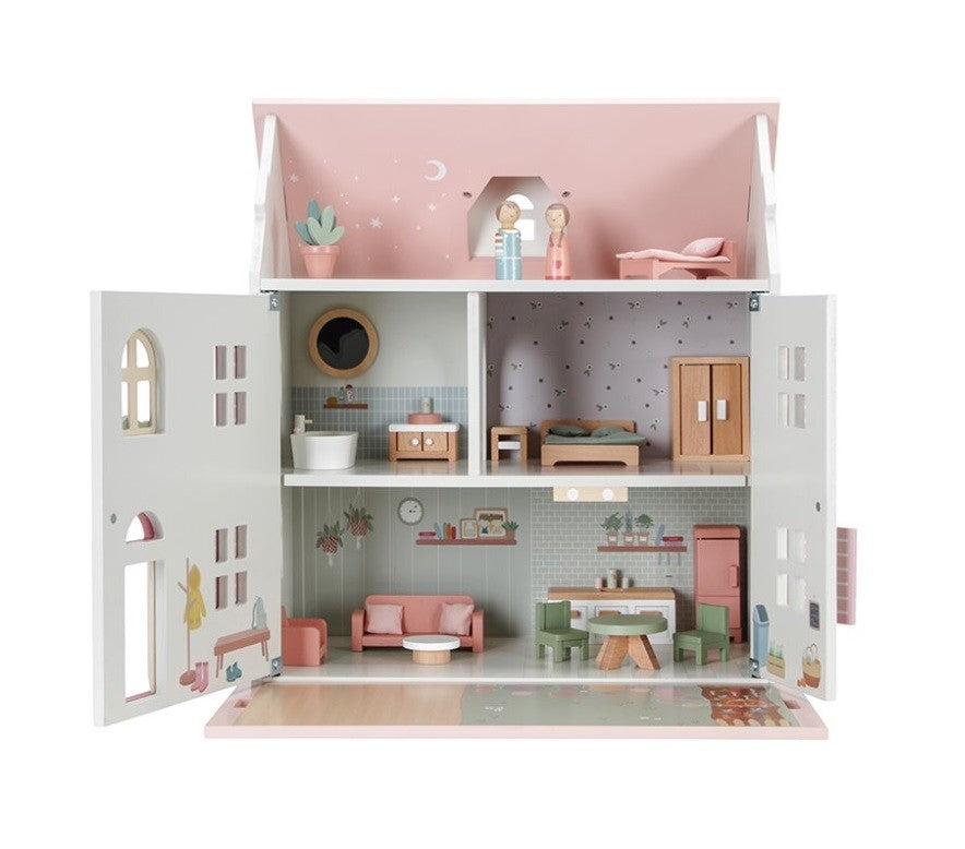 Casa De Muñecas Little Dutch De Madera Portátil