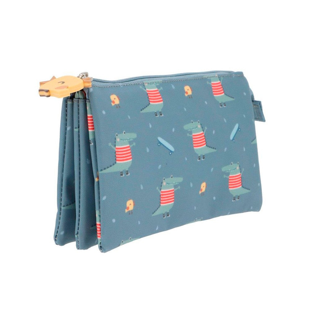 Estuche Con 3 Compartimentos Tutete Croc Personalizable