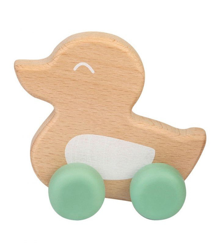 Juguete mordedor Saro Nature Toy Patito de madera y silicona