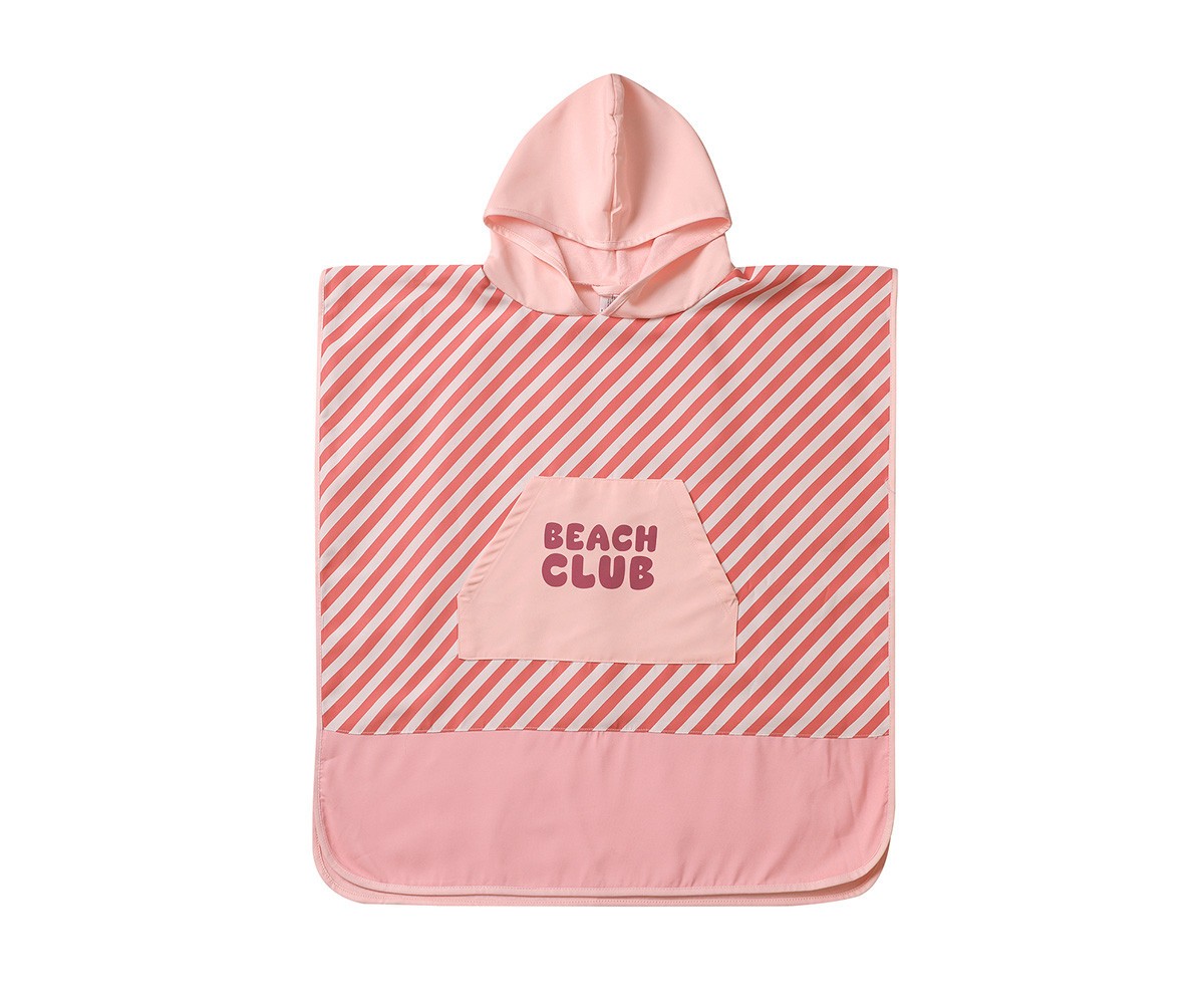 Poncho Monnëka Stripes Bloom & Blush