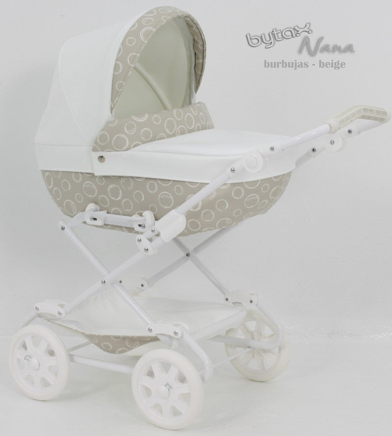 Cochecito para bebe Reborn Bytax NANA Burbuja Beige