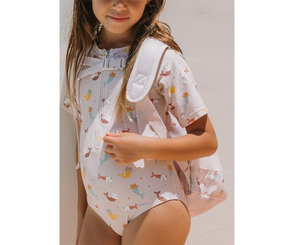 Mochila Infantil Antiarena Monnëka Mermaid Cats