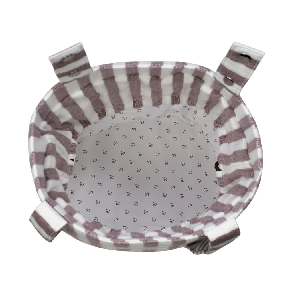 Bolsa Bucket Pasito a Pasito Cherry Rayas