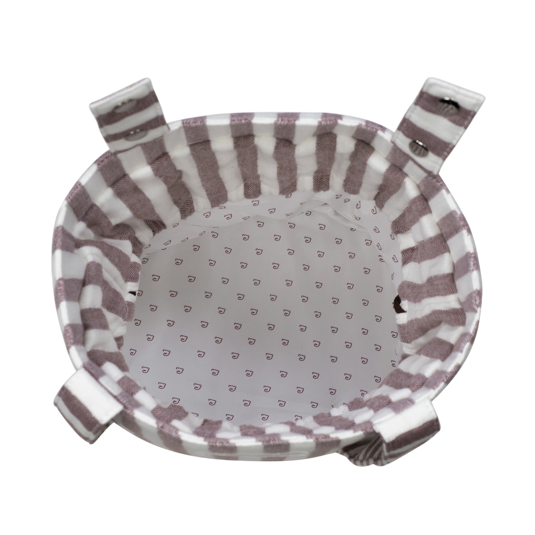Bolsa Bucket Pasito a Pasito Cherry Rayas