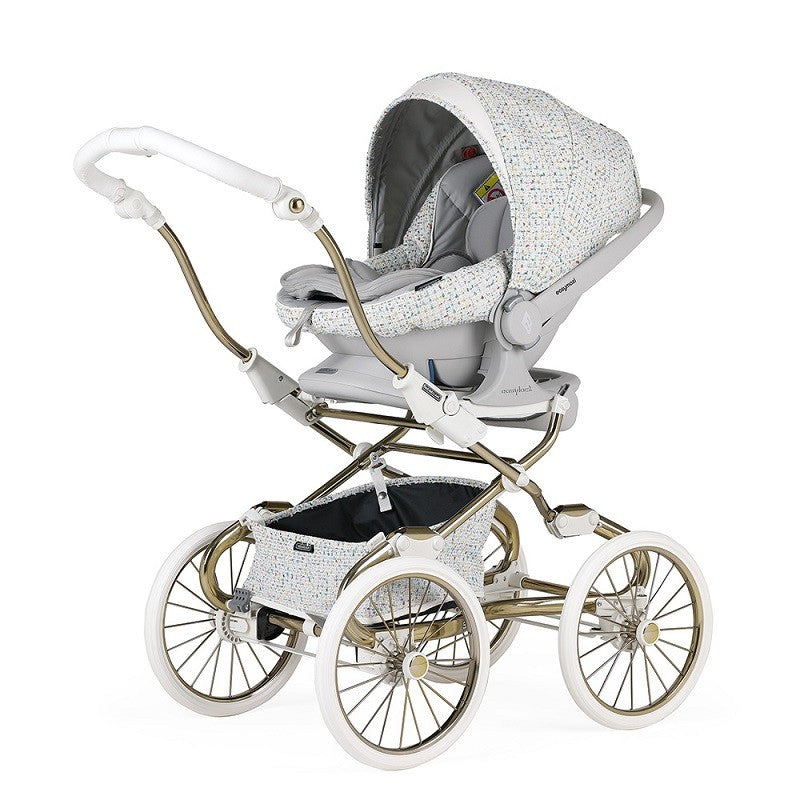 Cochecito TRIO Bebecar Stylo Class Privé P191 Fumé Gold-Blanco